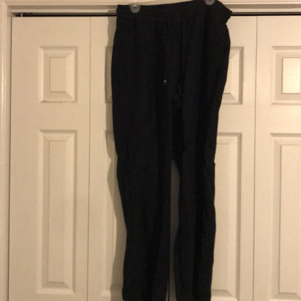 Black linen pants